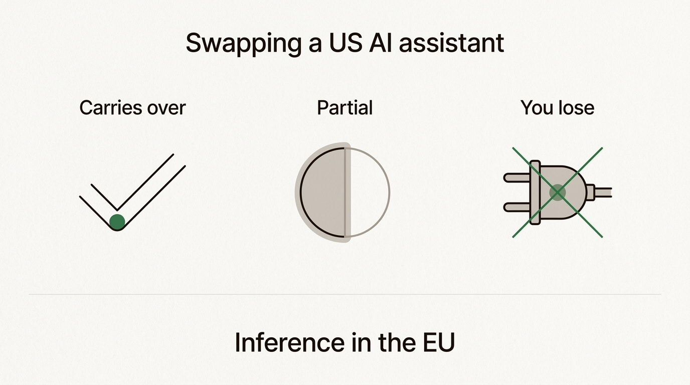 Three columns labelled Carries over, Partial and You lose, above the line Inference in the EU.